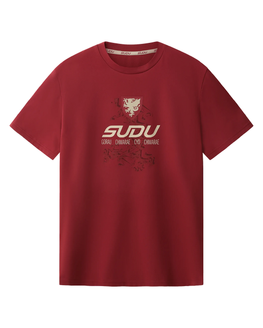 SUDU T-Shirt Wales SUDU 2026-28 Players Home Travel Logo T-Shirt