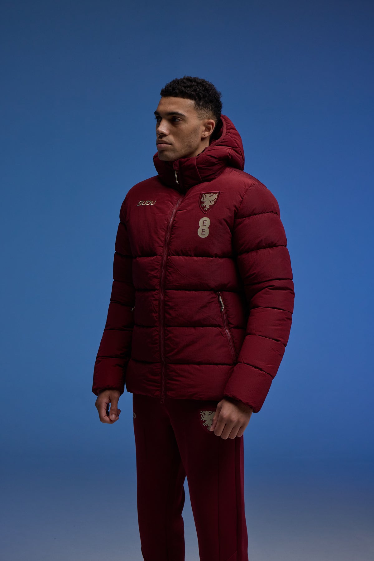 SUDU Jacket Wales SUDU 2026-28 Players Home Travel Padded Jacket