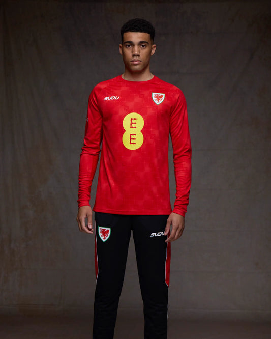 SUDU T-Shirt Wales SUDU 2026-28 Players Home Training Long Sleeved T-Shirt