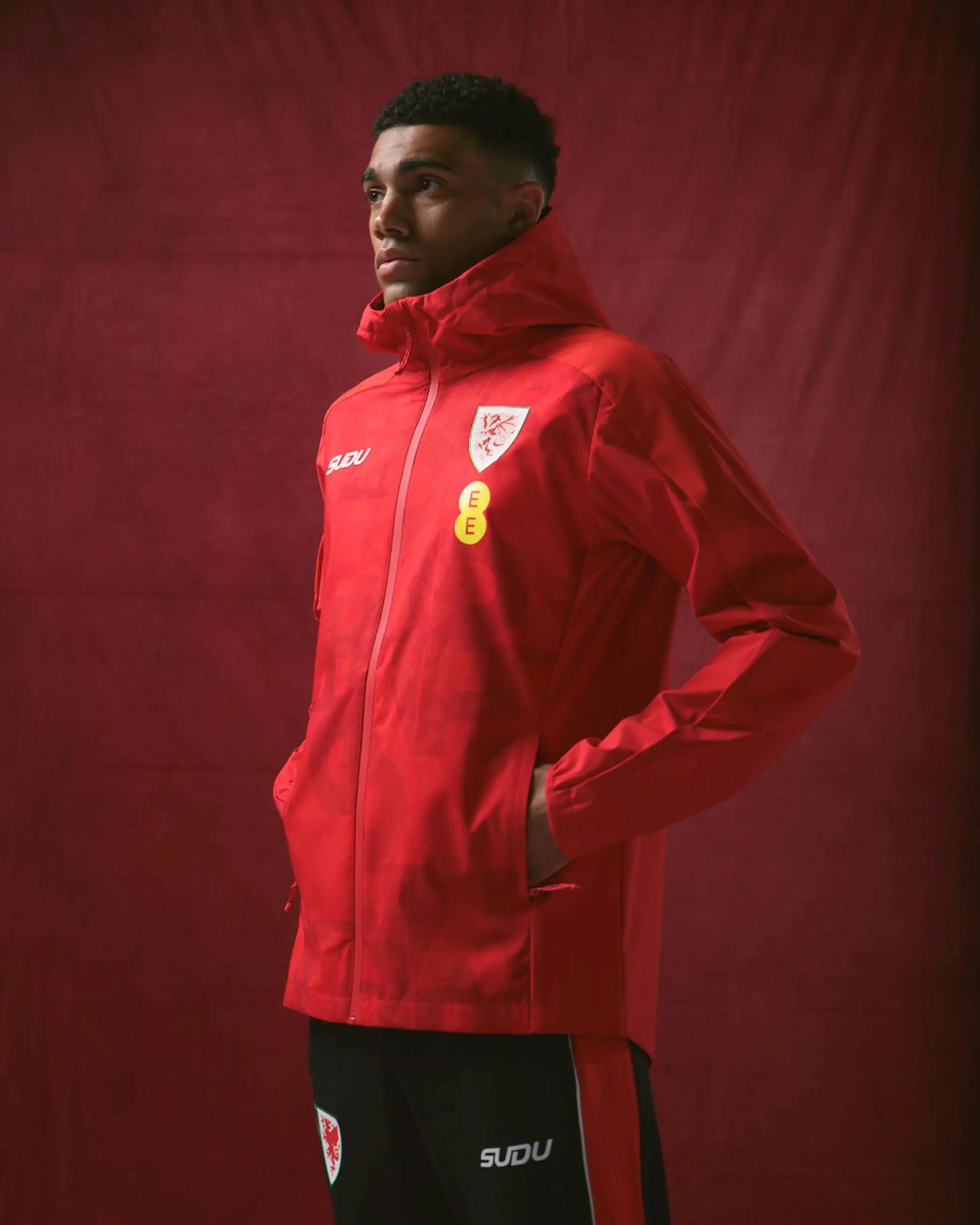 SUDU Jacket Wales SUDU 2026-28 Home Pre Match Lightweight Jacket