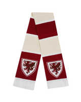 The Official Wales Football Store Scarf Bar Scarf - Burgundy & Cream