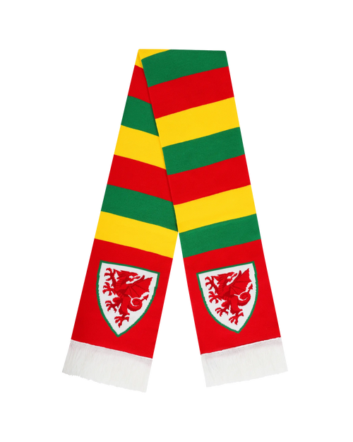 The Official Wales Football Store Scarf Bar Scarf - Green/Yellow