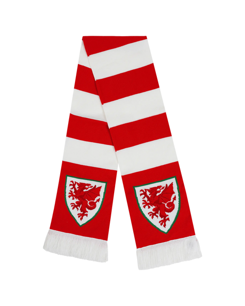 The Official Wales Football Store Scarf Bar Scarf - Red/White