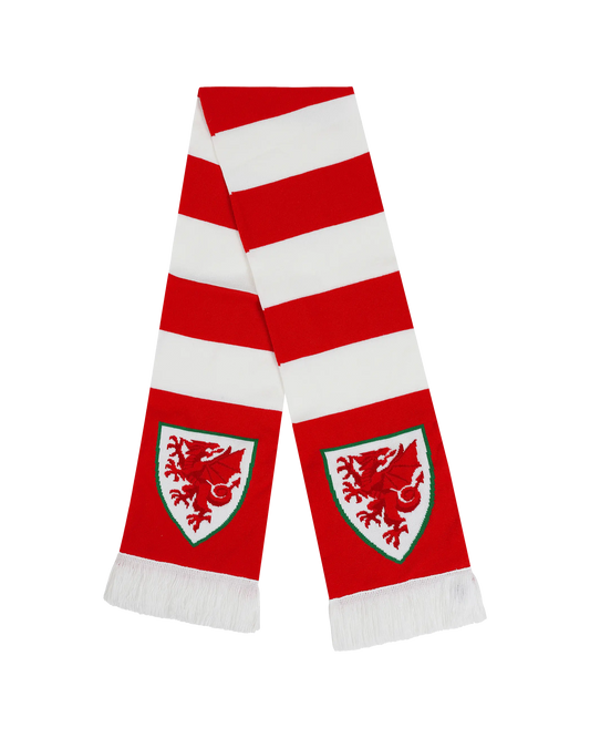 The Official Wales Football Store Scarf Bar Scarf - Red/White