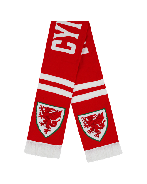 The Official Wales Football Store Scarf CYMRU Bar Scarf