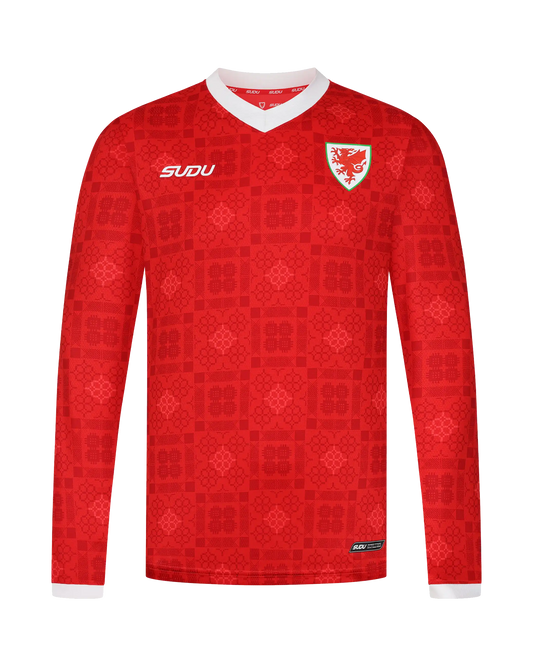 SUDU Long Sleeve T-Shirt Wales SUDU 2026-28 Home Shirt - Adult - Long Sleeve