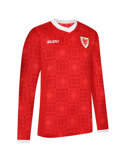 SUDU Long Sleeve T-Shirt Wales SUDU 2026-28 Home Shirt - Adult - Long Sleeve