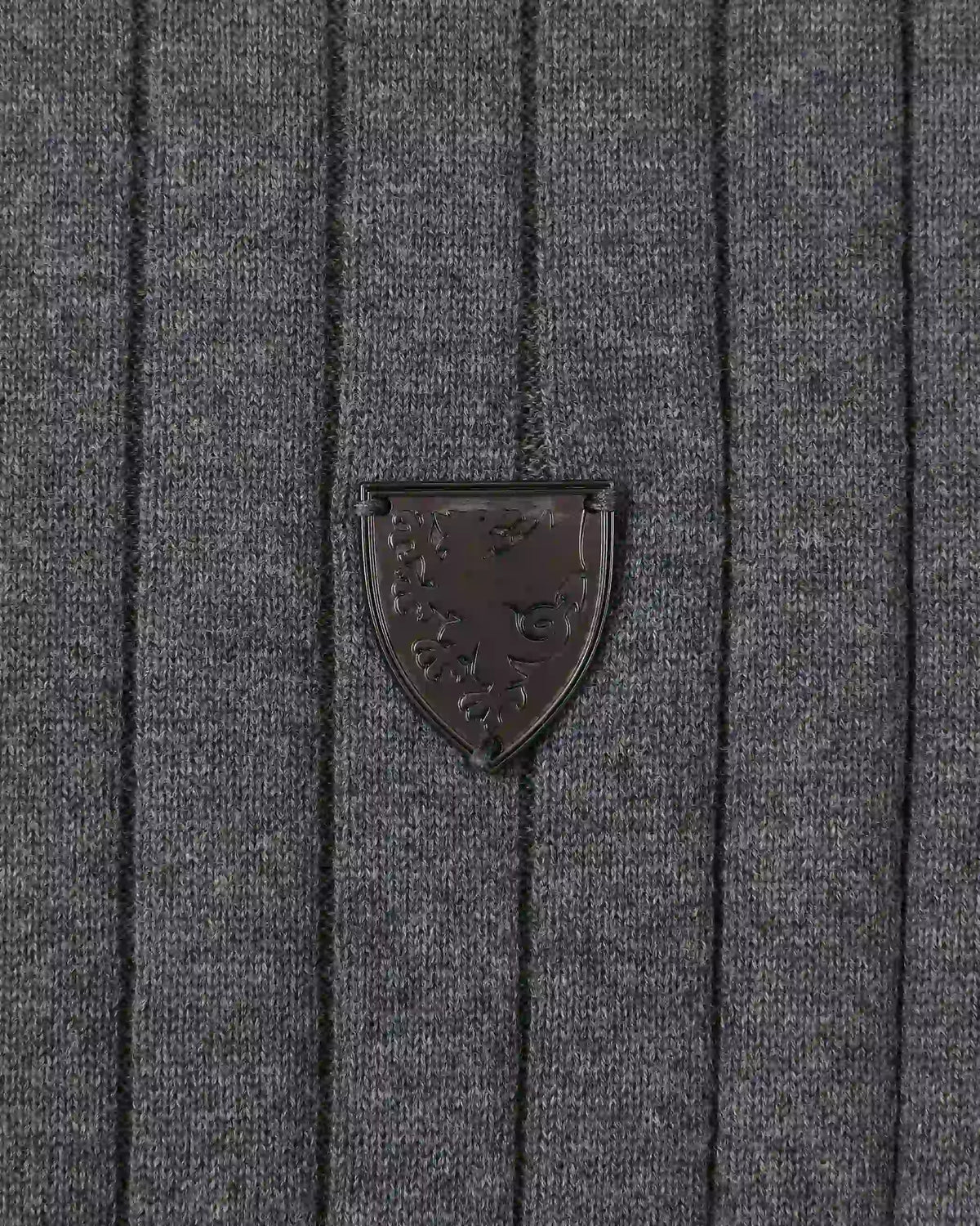 SUDU Polo 1876 Knitted Polo - Charcoal