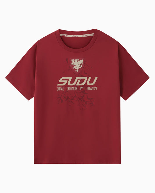 SUDU T-Shirt Wales SUDU 2026-28 Players Home Travel Logo T-Shirt - Womens
