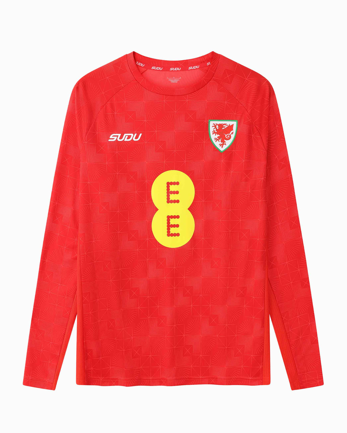 SUDU T-Shirt Wales SUDU 2026-28 Players Home Training Long Sleeved T-Shirt