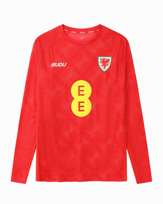 SUDU T-Shirt Wales SUDU 2026-28 Players Home Training Long Sleeved T-Shirt