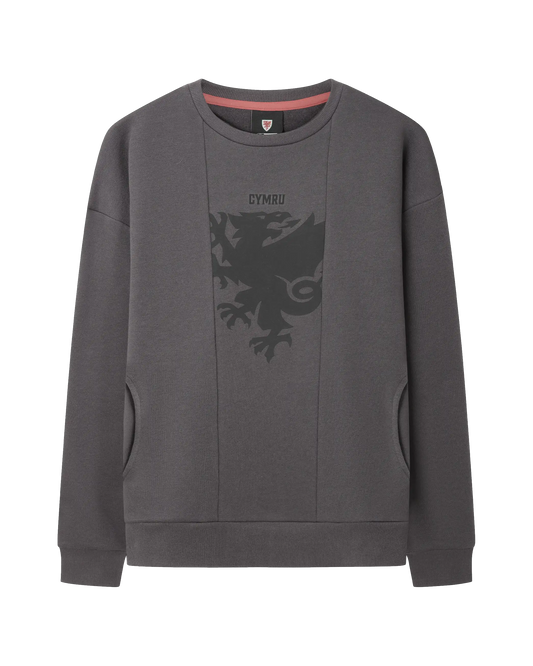SUDU Sweatshirt Draig Crest Sweat - Charcoal