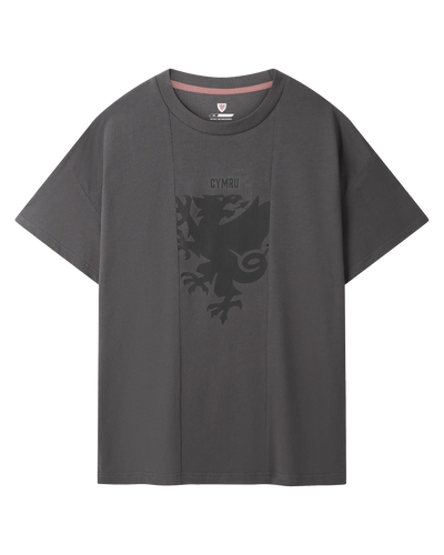 SUDU T-Shirt Draig Crest T-Shirt - Charcoal