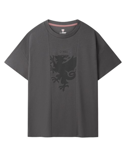 SUDU T-Shirt Draig Crest T-Shirt - Charcoal