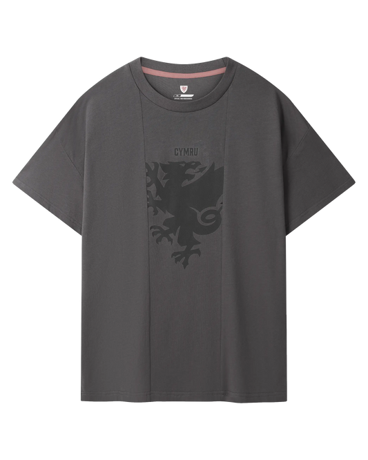 SUDU T-Shirt Draig Crest T-Shirt - Charcoal