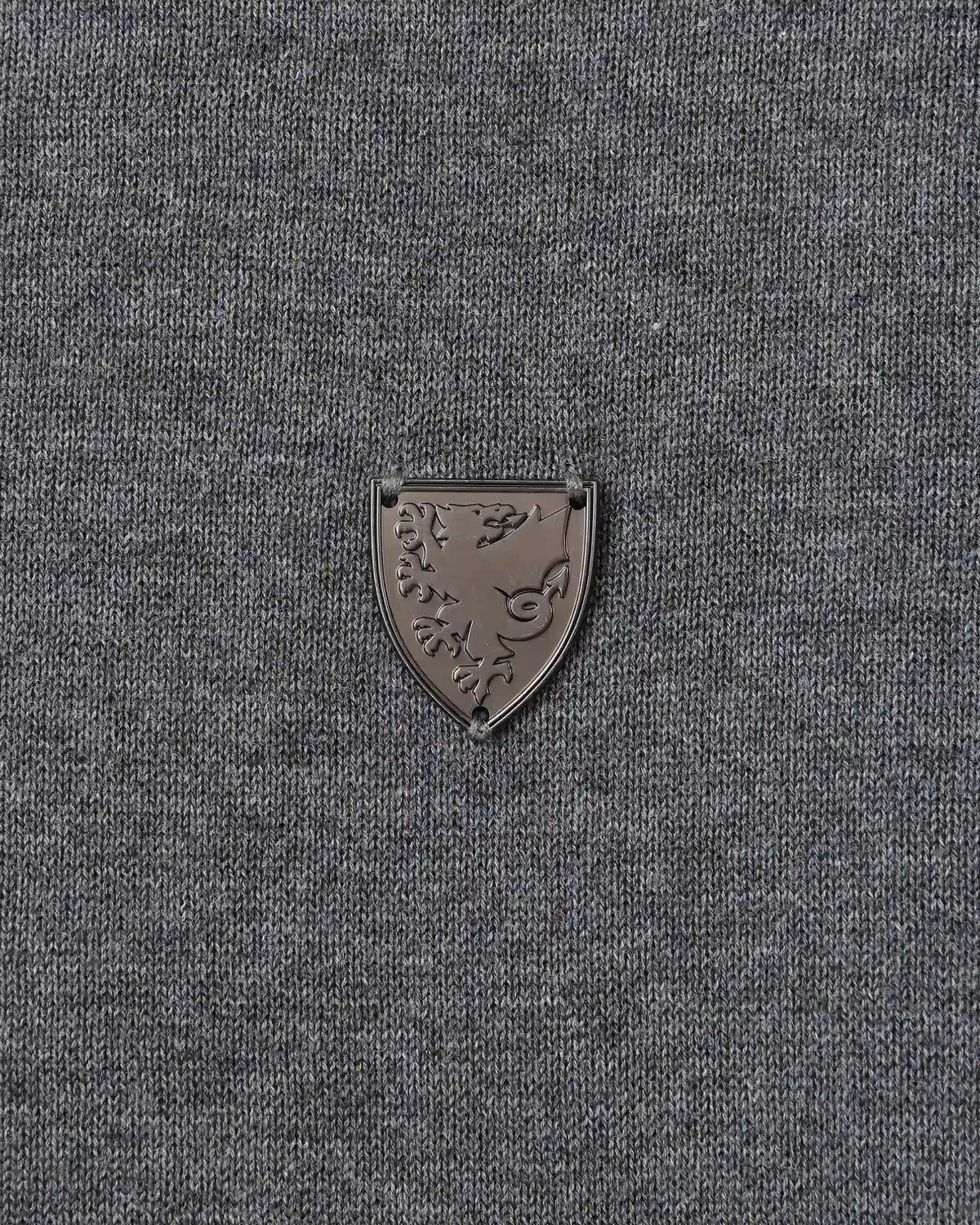 SUDU Sweatshirt 1876 Knitted Crew Neck Sweat - Charcoal