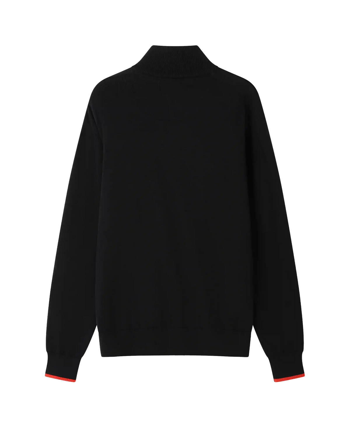 SUDU 1/4 Zip 1876 Knitted 1/4 Zip - Black