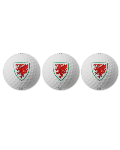 The Official Wales Football Store Golf Balls Titleist Tru Feel Golf Balls - 3 Pack
