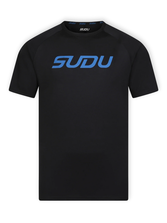 SUDU Short Sleeve T-Shirt SPT 01 Play Logo T-Shirt - Black