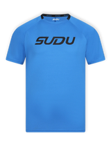 SUDU Short Sleeve T-Shirt SPT 01 Play Logo T-Shirt - Blue
