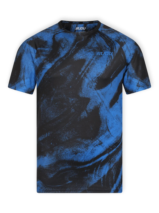 SUDU Short Sleeve T-Shirt SPT 01 Play T-Shirt - Black/Blue