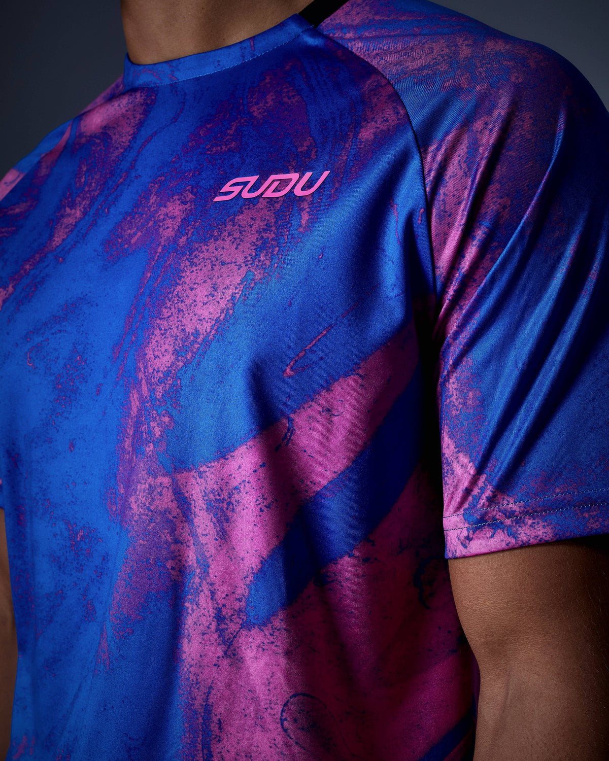 SUDU Short Sleeve T-Shirt SPT 01 Play T-Shirt - Blue/Pink