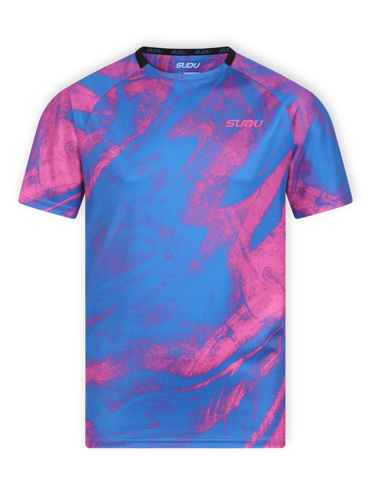 SUDU Short Sleeve T-Shirt SPT 01 Play T-Shirt - Blue/Pink