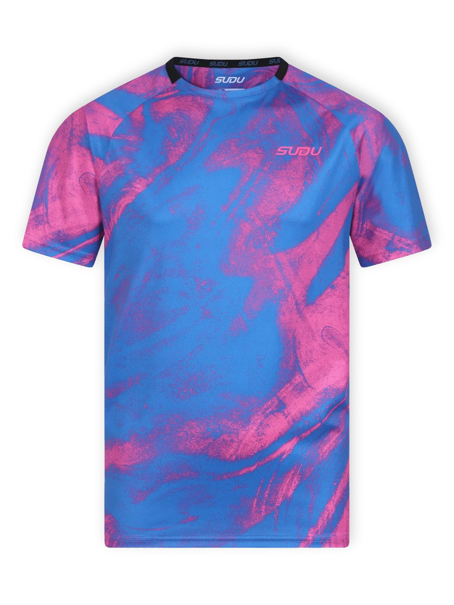 SUDU Short Sleeve T-Shirt SPT 01 Play T-Shirt - Blue/Pink