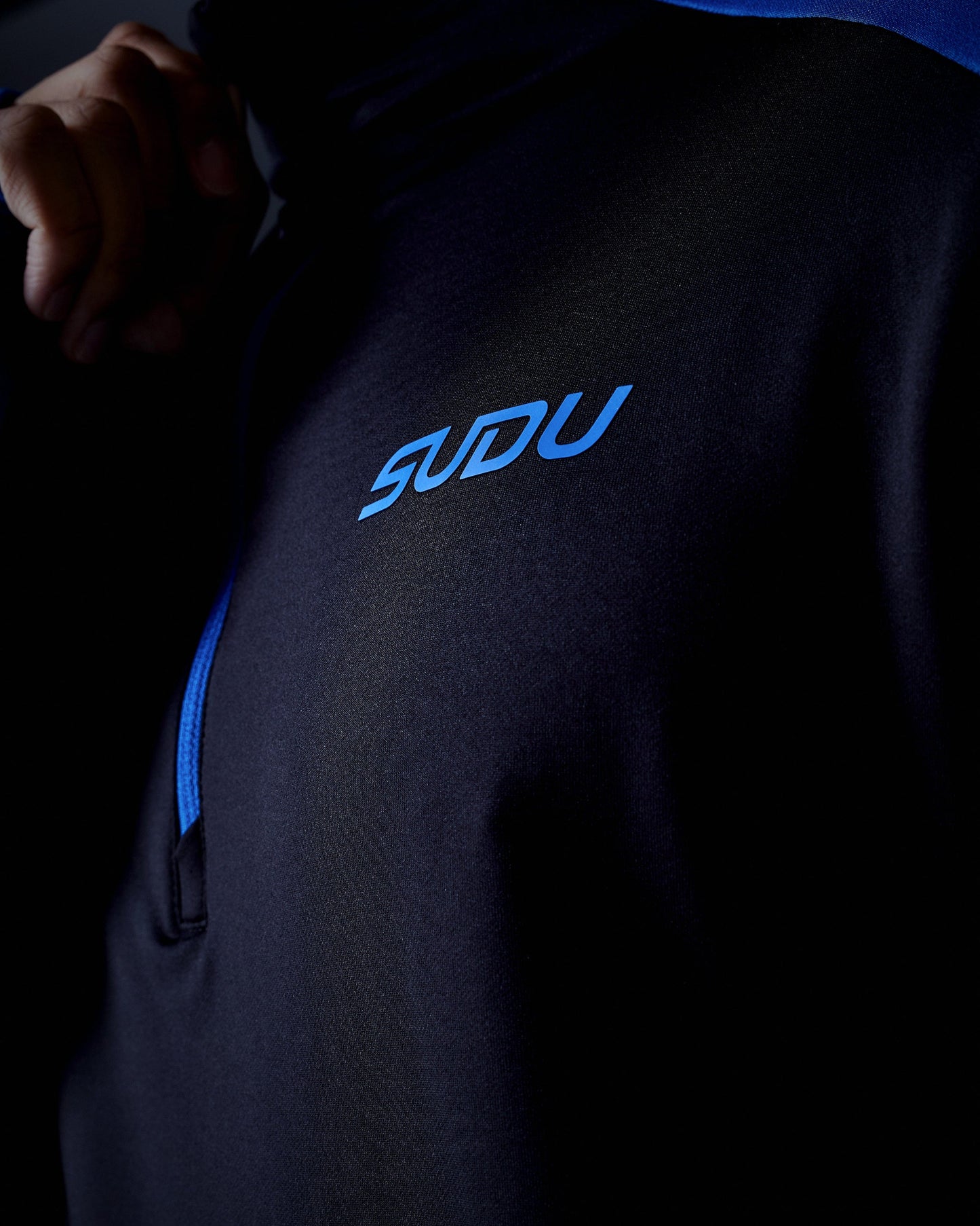 SUDU 1/4 Zip SPZ 01 Play 1/4 Zip - Blue/Black