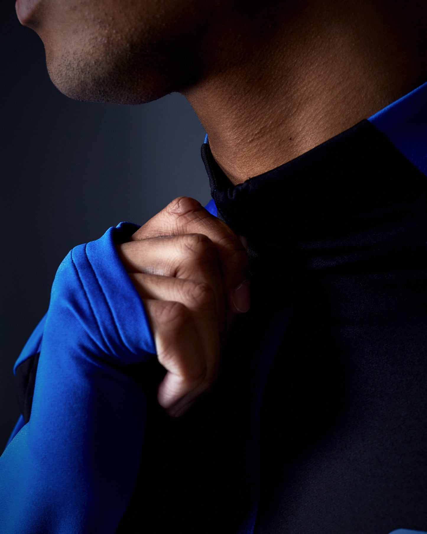 SUDU 1/4 Zip SPZ 01 Play 1/4 Zip - Blue/Black